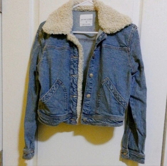 Denim Sherpa-Lined Jacket - Picture 2 of 4